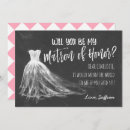 Search for bridesmaid dress cards invites Maid of honor