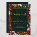 Search for red berries christmas invitations Christmas dinner party