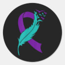 Search for suicide prevention ribbon stickers Crisis hotline