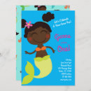 Search for african american mermaid birthday invitations Kids