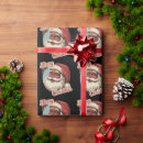 Search for black santa claus wrapping paper Festive