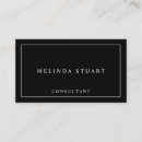 Search for plain business cards Consultant