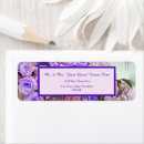 Search for purple rose return address labels Pretty