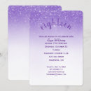 Search for purple 18th birthday invitations Sparkle