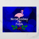 Search for florida christmas postcards Santa flamingo
