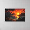 Search for tropical beach canvas prints Orange