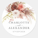 Search for names wedding stickers Terracotta