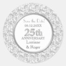 Search for 25th silver stickers Elegant