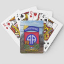 Search for airborne playing cards 82nd