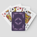 Search for botanical classic playing cards Violet