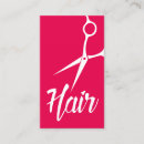 Search for hot pink business cards Hair stylist