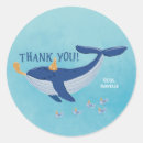 Search for whale thank you stickers Blue