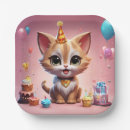 Search for kitten plates Birthday party