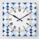 Search for blue and white clocks Geometric