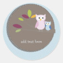 Search for owl on branch stickers Cute