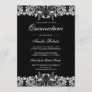 Search for black white quinceanera invitations Pretty