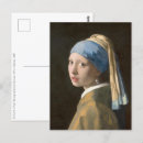 Search for pearl postcards Johannes vermeer