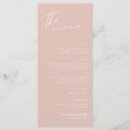 Search for minimalist wedding menus Reception