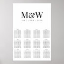 Search for black and white wedding seating charts Modern