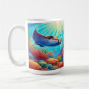 Search for stingrays mugs Underwater