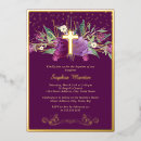 Search for purple christening invitations Flowers