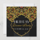Search for black and red birthday invitations Floral