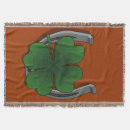 Search for irish blankets Shamrock