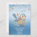 Search for bird birthday invitations Modern