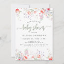 Search for editable baby shower invitations Floral