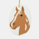 Search for chestnut horse christmas tree decorations Red