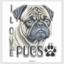 Search for pug lover stickers Pugs