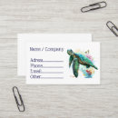 Search for turtle business cards Diving