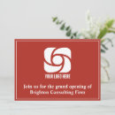 Search for red logo invitations Grand opening