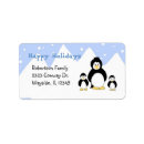 Search for cartoon family return address labels Winter
