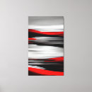 Search for grey and red canvas prints Black