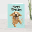 Search for golden birthday cards Dog