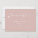 Search for pink rehearsal dinner invitations Elegant