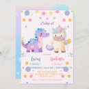 Search for dinosaur and unicorn party invitations Sibling