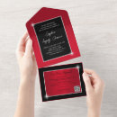 Search for red and black invitations For her
