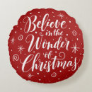 Search for believe christmas cushions Red