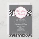 Search for grey stripe invitations Girly