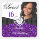 Search for sweet 16 photo stickers Purple