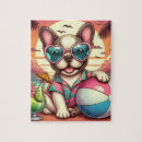 Search for christmas dogs puzzles French bulldog