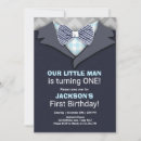 Search for bowtie invitations first birthday
