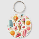 Search for ice cream rounded key rings Food