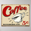 Search for coffee advertisement posters Retro