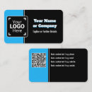 Search for bright blue business cards Eye catching