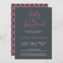 Search for pink black 60th birthday invitations 60 and fabulous
