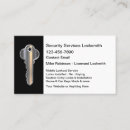 Search for locksmith business cards Security