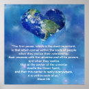 Search for world peace on earth posters Universe